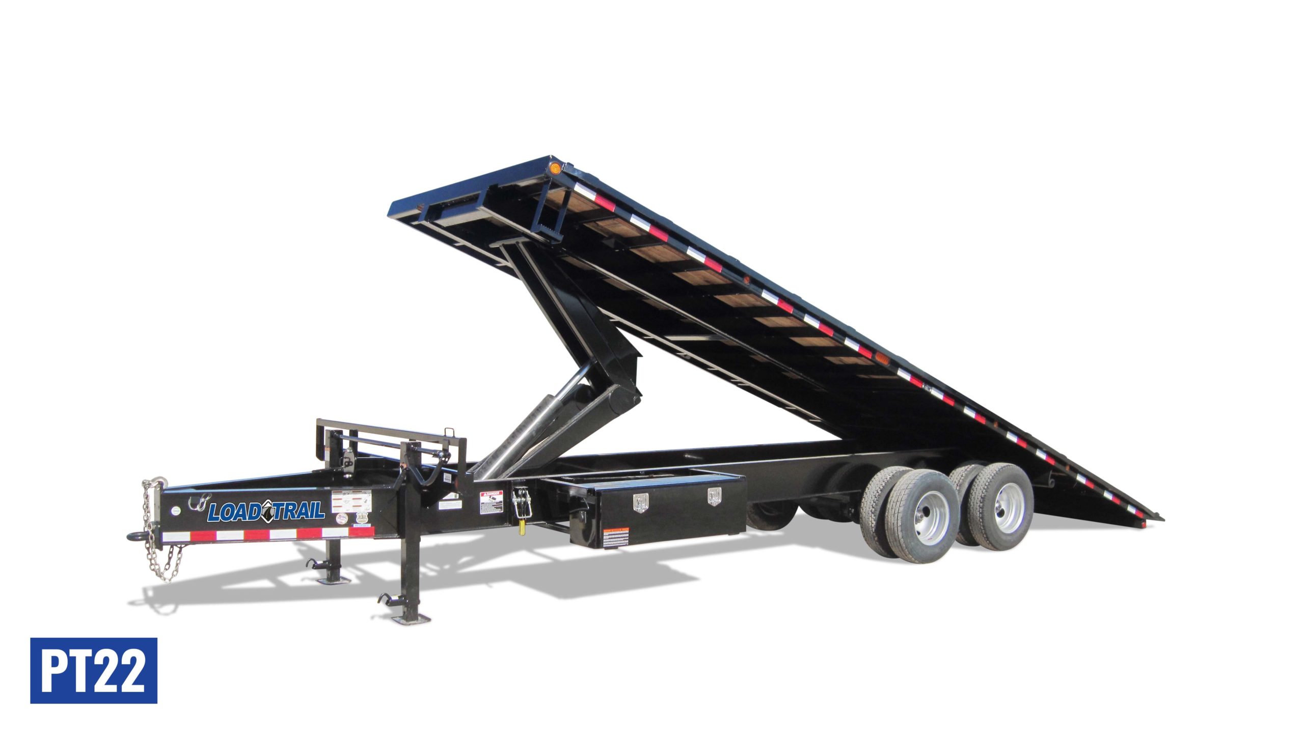 Load Trail 102x26 Pintle Deckover Tilt Trailer 24K photo 2