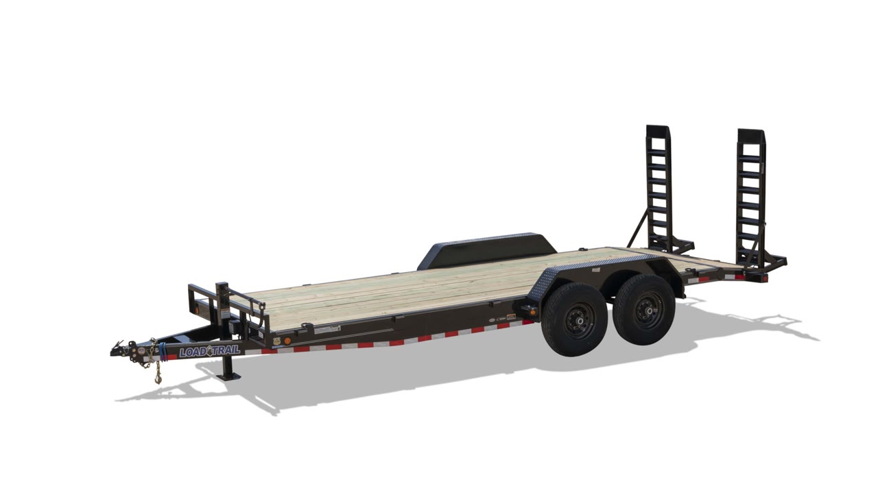Load Trail 83x22 Car Hauler / Equipment Trailer 14K, MAX Ramps, Black — Equipment / Flatbed for sale in Lafayette LA