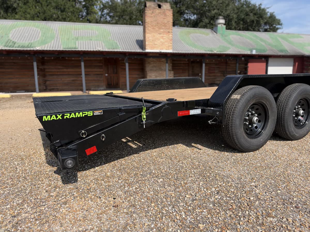 Load Trail 83x22 Car Hauler / Equipment Trailer 14K, MAX Ramps, Black photo 6