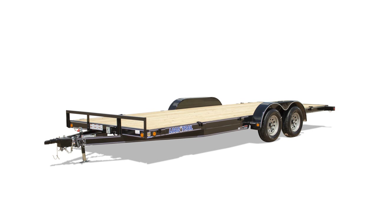 Load Trail 83x20 Car Hauler 7K, Slide-In Ramps, Black — Car Hauler for sale in Lafayette LA