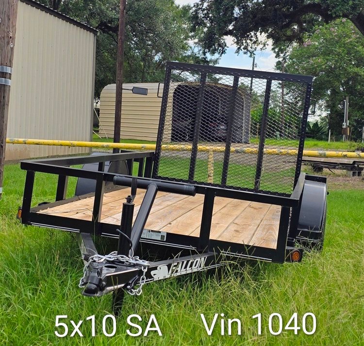 Falcon 5x10 SA Utility Trailer, Ramp Gate, 2,995 GVWR photo 2