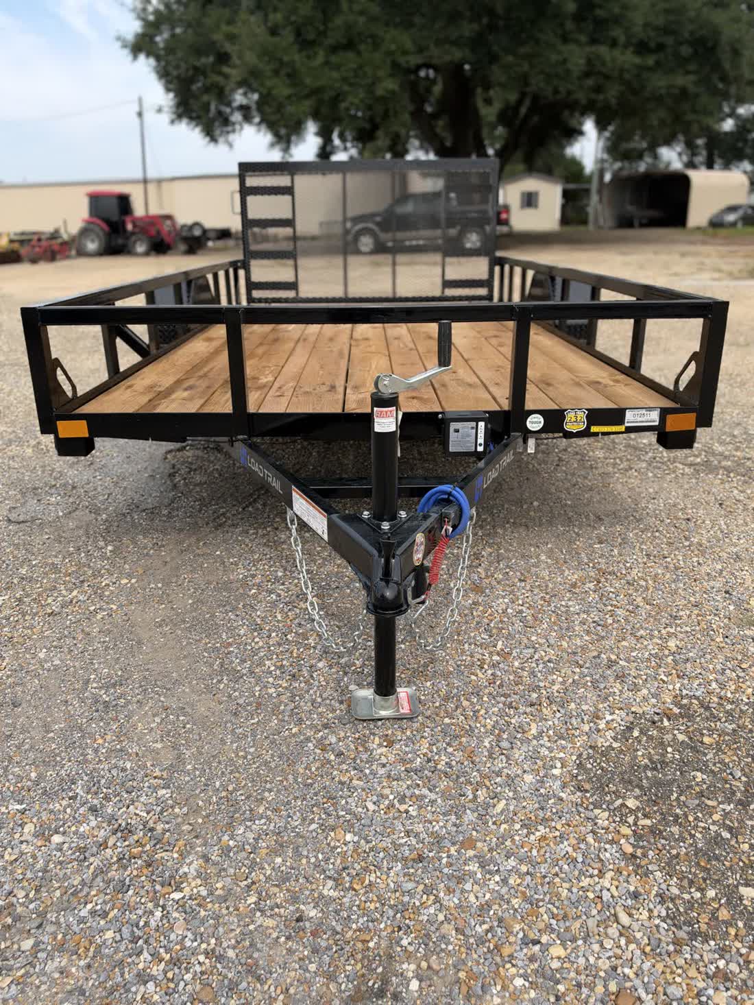 Load Trail 77x12 Single Axle Utility Trailer 3.5K, Brakes, Fold Gate, Black photo 11