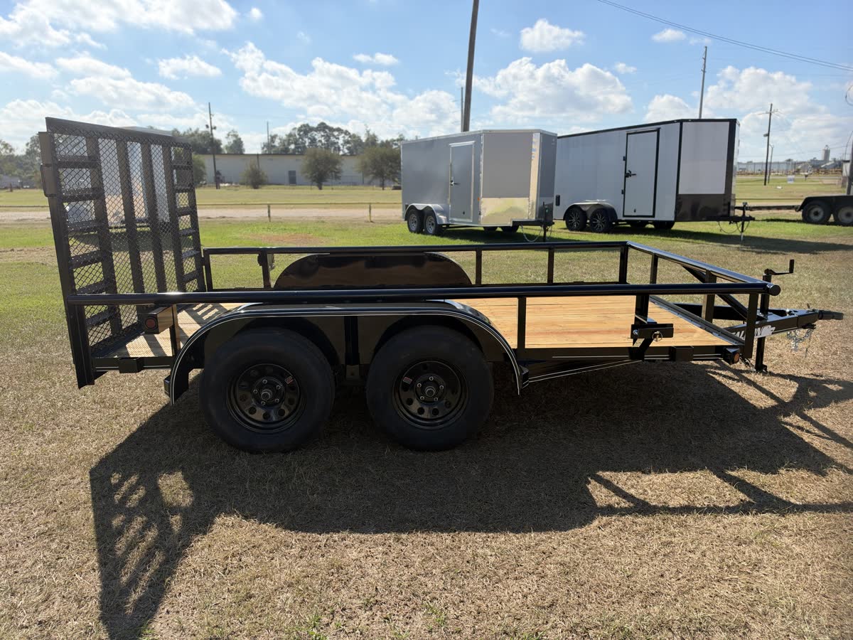 Falcon 83x12 TA Utility Trailer, 4,500 GVWR, Pipe Top, Spare Tire photo 3