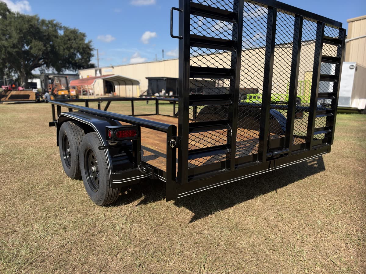 Falcon 83x12 TA Utility Trailer, 4,500 GVWR, Pipe Top, Spare Tire photo 4