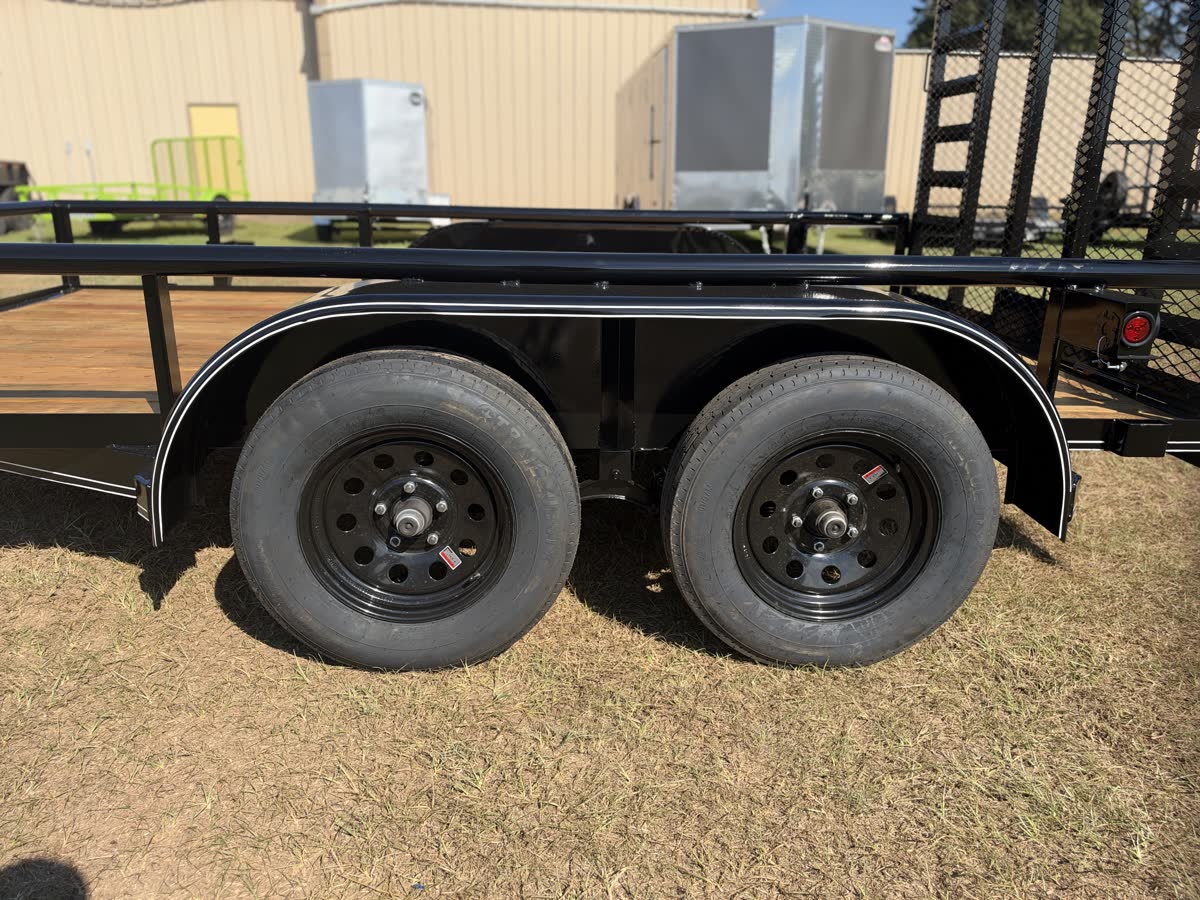 Falcon 83x12 TA Utility Trailer, 4,500 GVWR, Pipe Top, Spare Tire photo 7