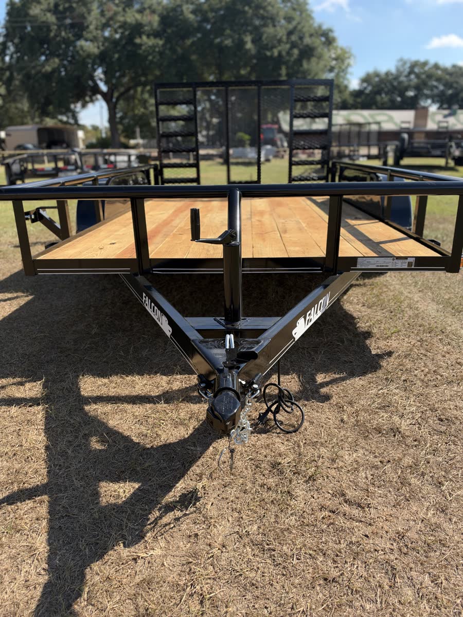 Falcon 83x12 TA Utility Trailer, 4,500 GVWR, Pipe Top, Spare Tire photo 8