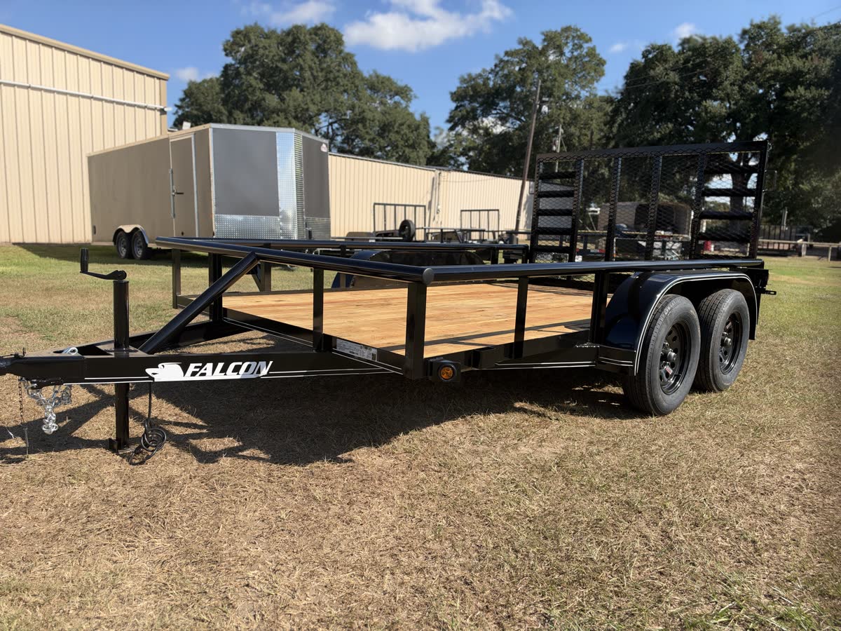 Falcon 83x12 TA Utility Trailer, 4,500 GVWR, Pipe Top, Spare Tire — Utility for sale in Lafayette LA