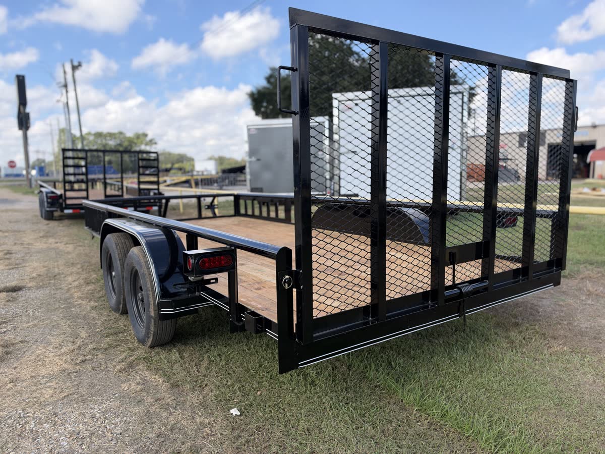 Falcon 83x16 TA Utility Trailer, 7,000 GVWR, Pipe Top, Spare Tire photo 4
