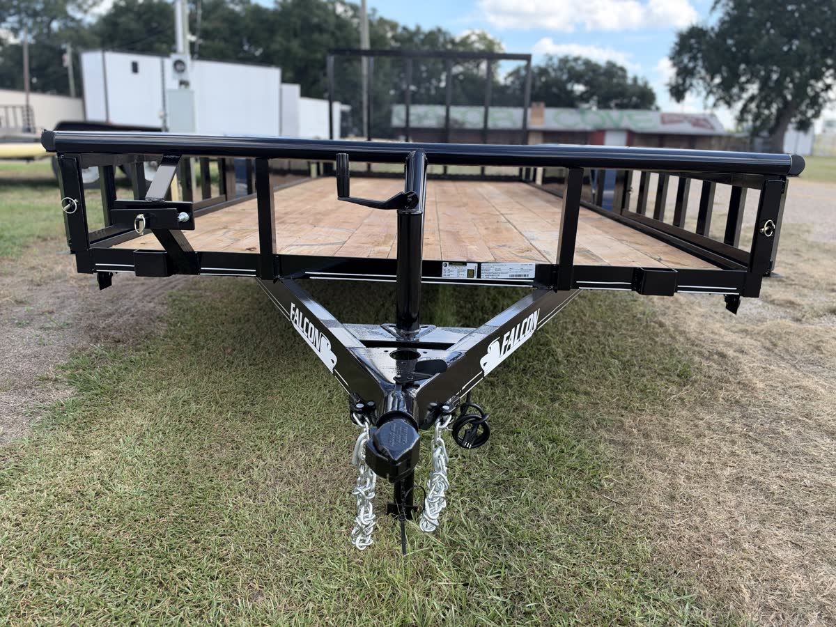 Falcon 83x16 TA Utility Trailer, 7,000 GVWR, Pipe Top, Spare Tire photo 6