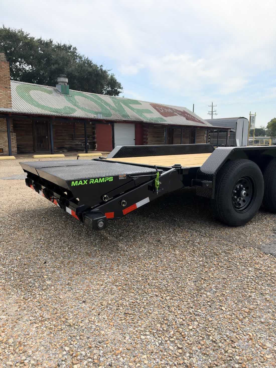 Load Trail 83x24 Triple Axle Equipment Trailer 21K, MAX Ramps, Black photo 7