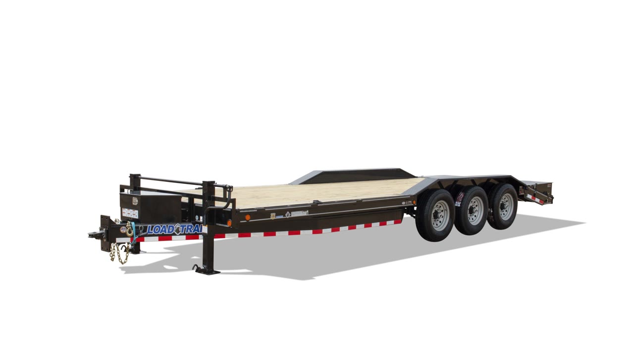 Load Trail 83x24 Triple Axle Equipment Trailer 21K, MAX Ramps, Black — Equipment / Flatbed for sale in Lafayette LA