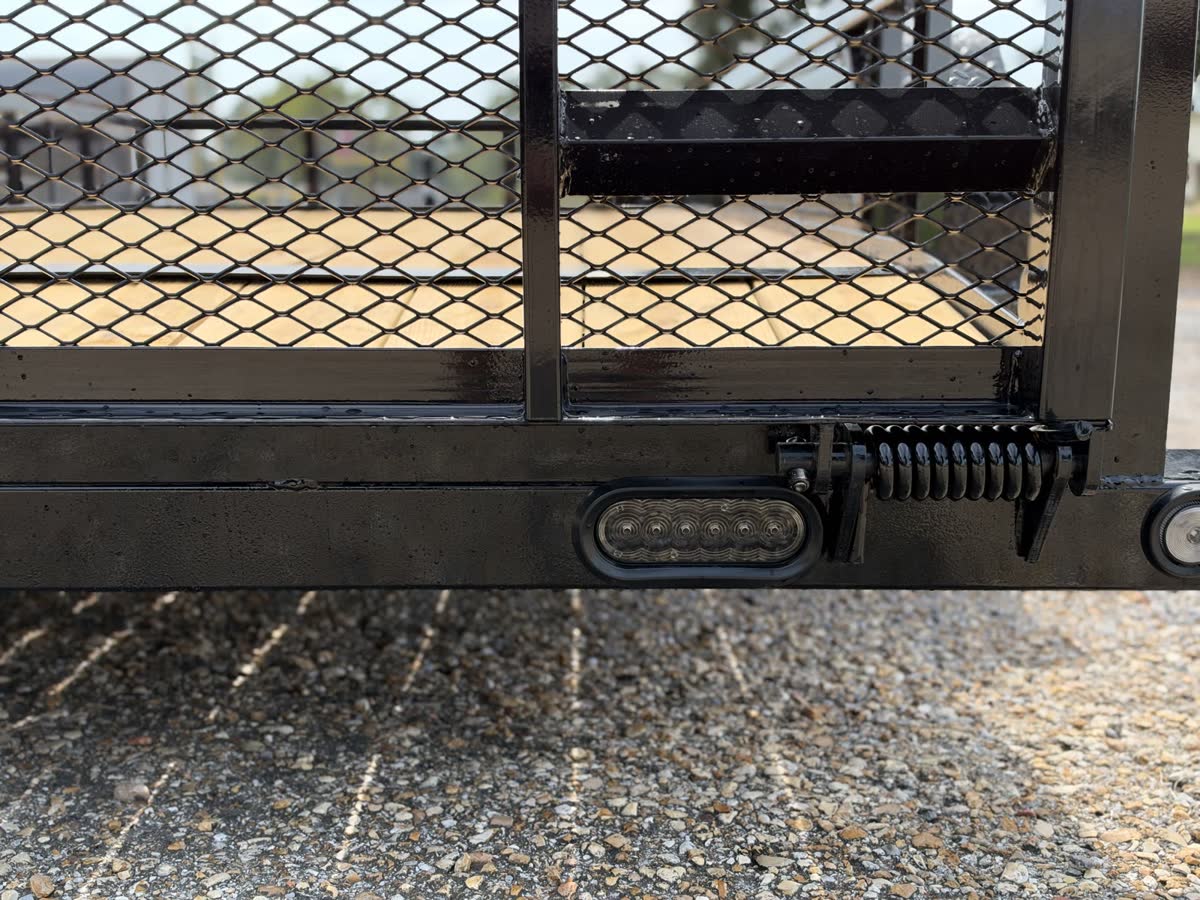 Load Trail 83x16 Tandem Axle Utility Trailer 7K, Fold Gate, Black photo 10