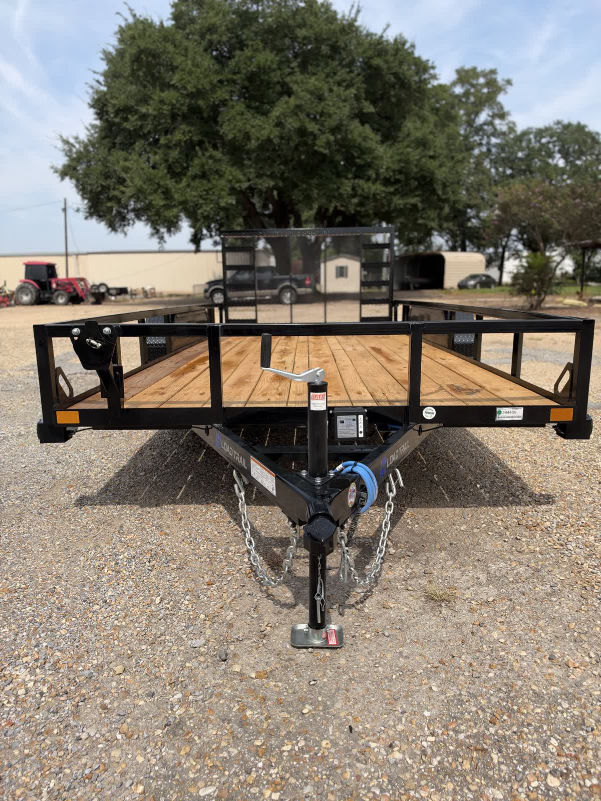 Load Trail 83x16 Tandem Axle Utility Trailer 7K, Fold Gate, Black photo 11