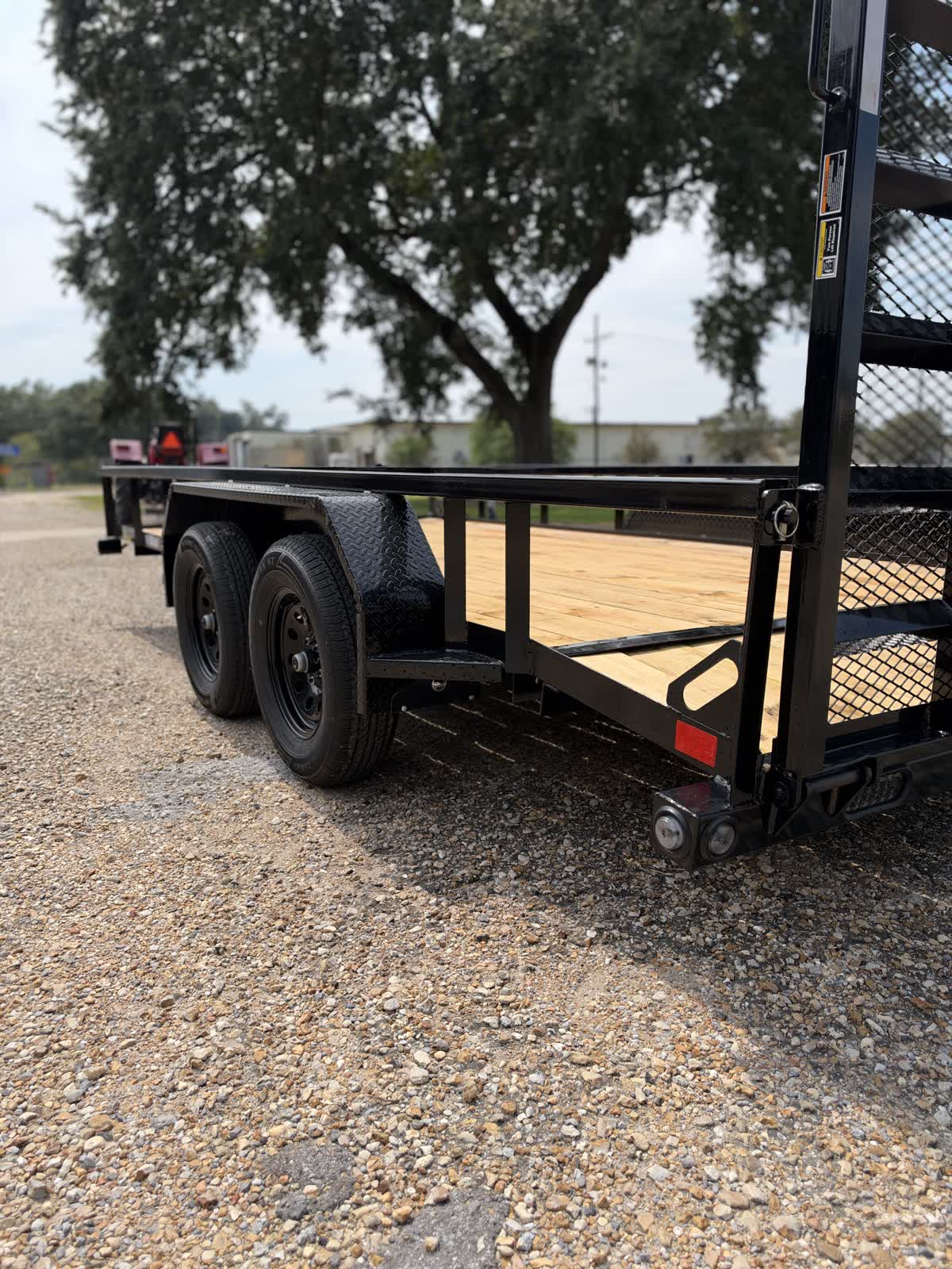 Load Trail 83x16 Tandem Axle Utility Trailer 7K, Fold Gate, Black photo 5