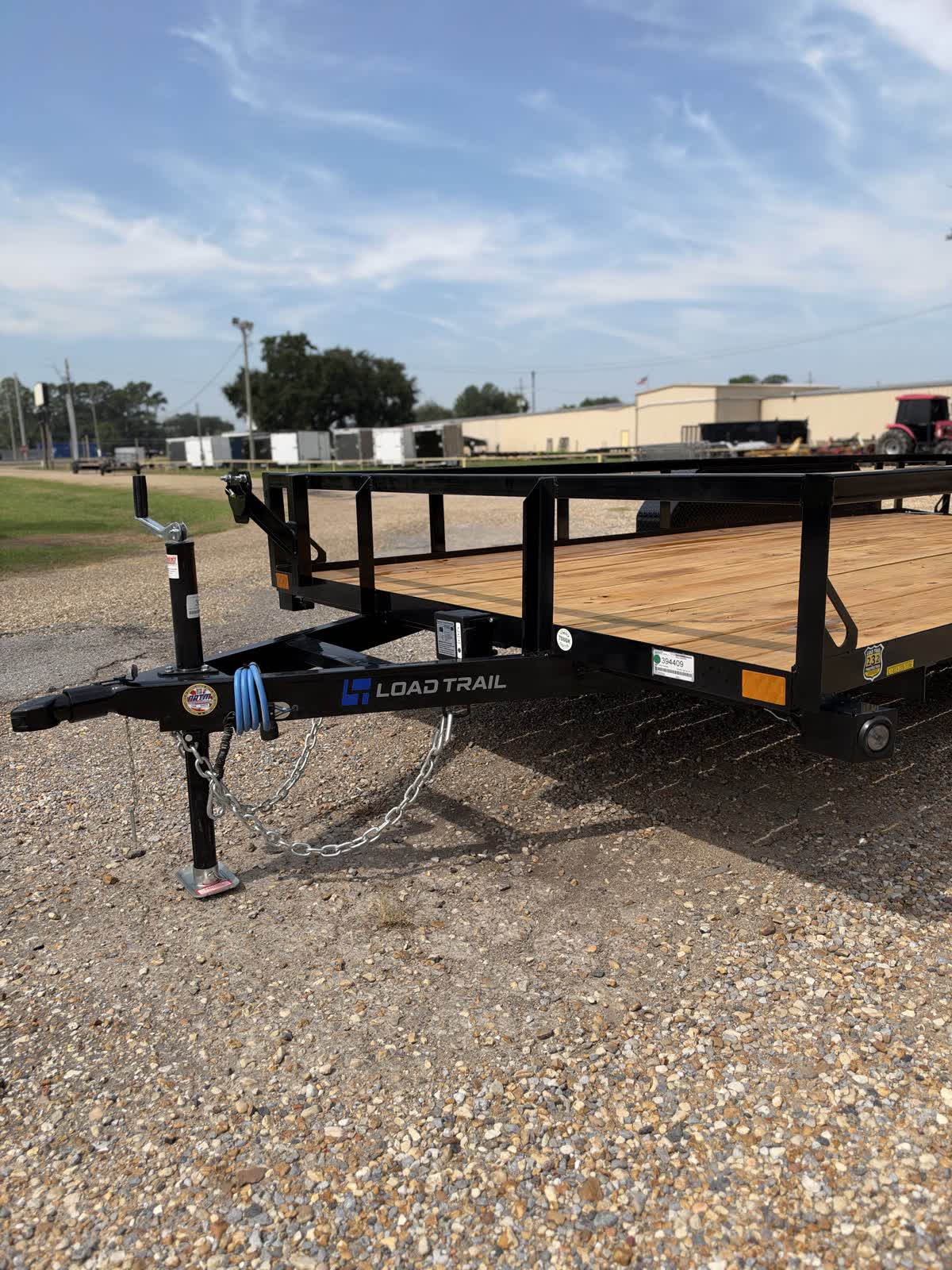Load Trail 83x16 Tandem Axle Utility Trailer 7K, Fold Gate, Black photo 6