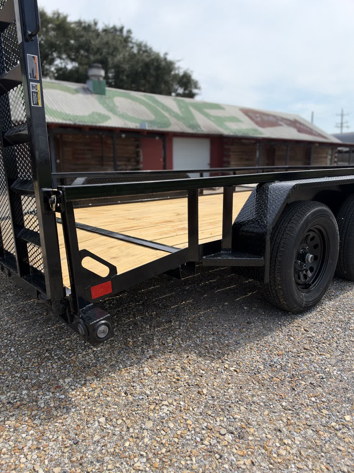 Load Trail 83x16 Tandem Axle Utility Trailer 7K, Fold Gate, Black photo 7
