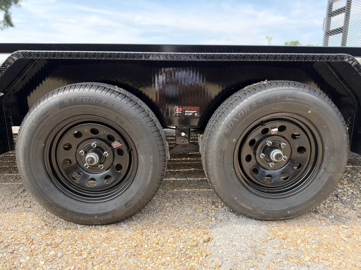 Load Trail 83x16 Tandem Axle Utility Trailer 7K, Fold Gate, Black photo 8