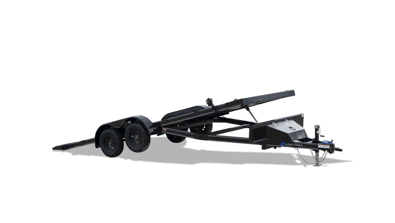 Load Trail 83x20 Rapid Loader Power Tilt Trailer 14K, Wireless Remote, Black — Tilt for sale in Lafayette LA