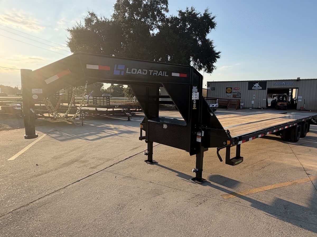 Load Trail 102x30 Low-Pro Gooseneck Trailer 24K, MAX Ramps, Black photo 6