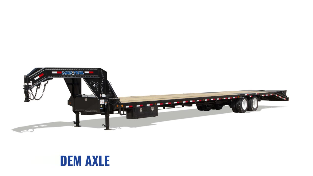 Load Trail 102x30 Low-Pro Gooseneck Trailer 24K, MAX Ramps, Black — Gooseneck for sale in Lafayette LA