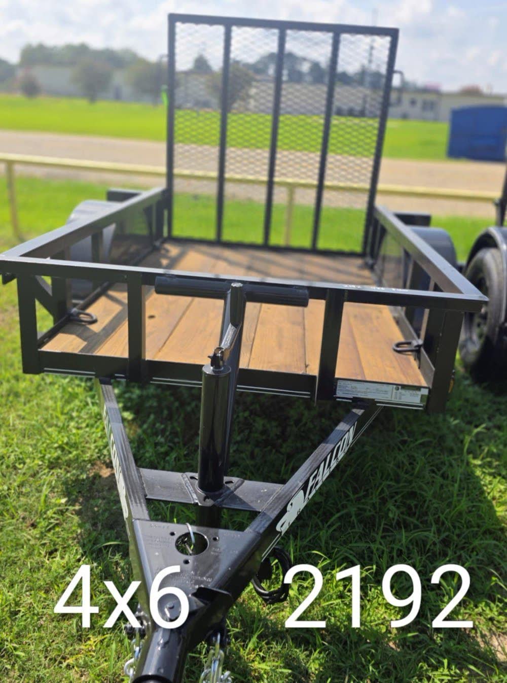 Falcon 4x6 SA Utility Trailer, Side Rails, 2,995 GVWR photo 2